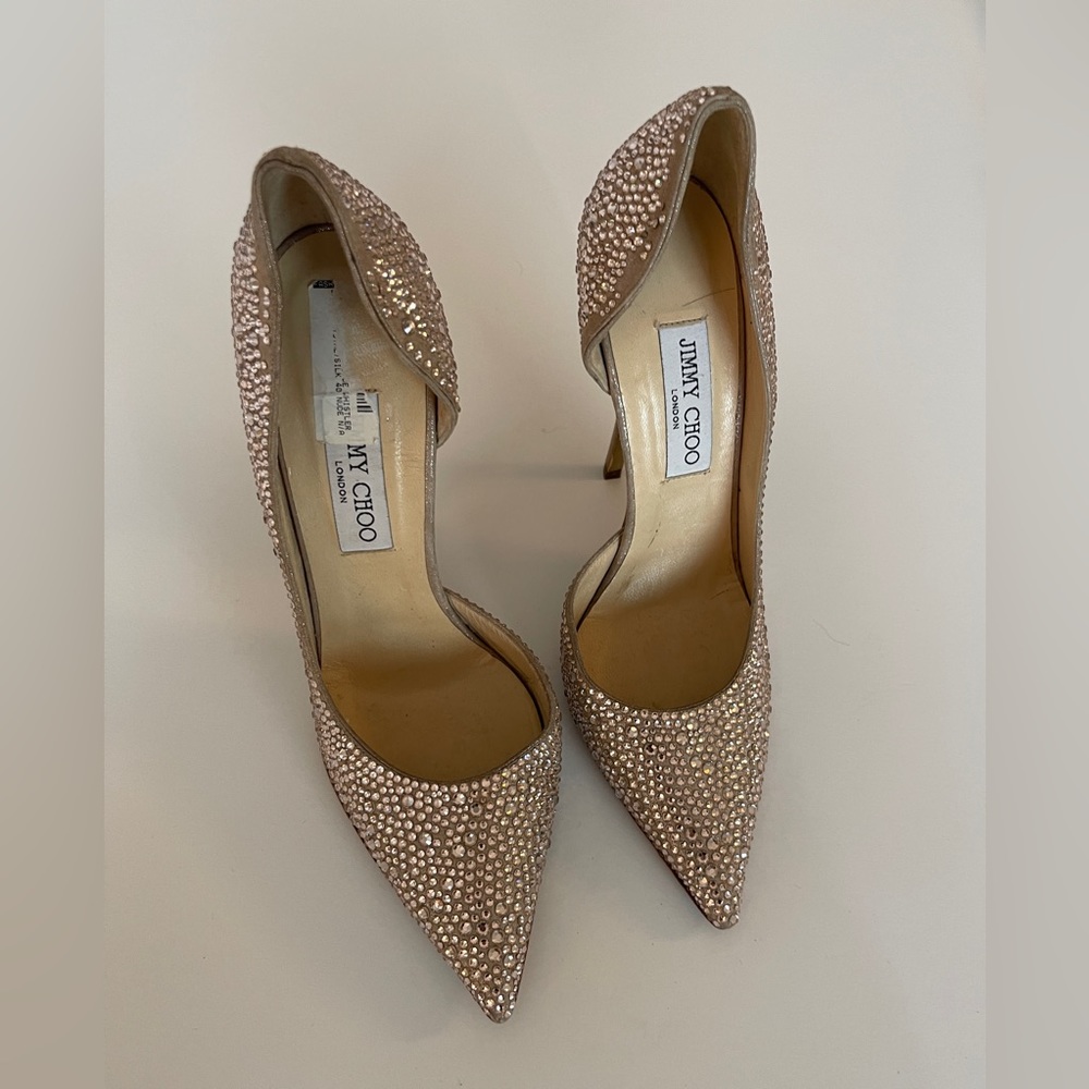 Jimmy Choo Crystal Gold Heel